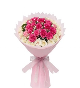 PEMBE BEYAZ GÜL 28 no